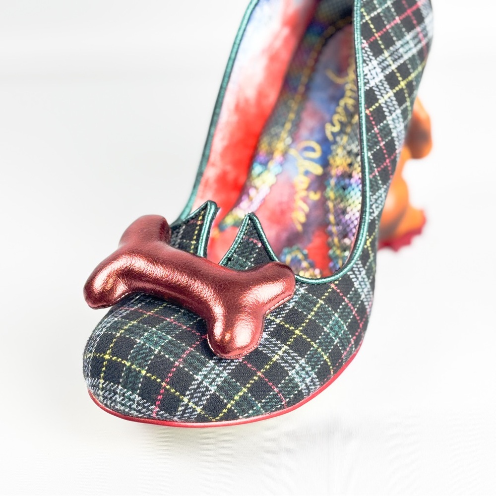 Irregular Choice “It’s All Pawsible” 4629-03D Dog Heel Plaid Pumps – Size 38/39 - Picture 5 of 7